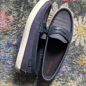 Cole Haan Periwinkle Leather Loafers